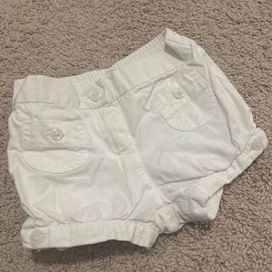 Janie and Jack baby girls white shorts!
